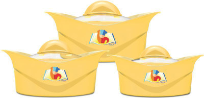 MILTON Regalia Glass Lid Jr Gift Set Pack of 3 Thermoware Casserole Set(500 ml, 1000 ml, 1500 ml)