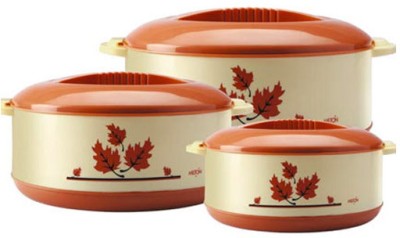 MILTON Orchid Junior Set Pack of 3 Thermoware Casserole(450 ml, 790 ml, 1260 ml)