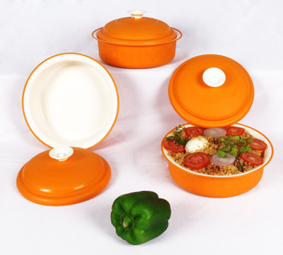 67% OFF on Cuttingedge Carnation Vintage Casserole Pack of 3 Thermoware Casserole Set(1.8 L) 67% OFF on Cuttingedge Carnation Vintage Casserole Pack of 3 Thermoware Casserole Set(1.8 L)