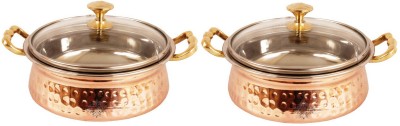 IndianArtVilla Pack of 2 Serve Casserole Set(1 L)