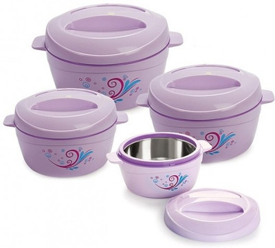 cello Alpha Pack of 3 Thermoware Casserole Set(500 ml, 1500 ml, 850 ml)