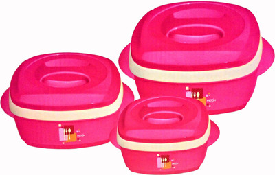 34% OFF on MILTON Milano Jr. Gift Set Pack of 3 Thermoware Casserole Set(500 ml, 1000 ml, 1500 ml)