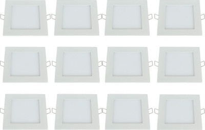 

Bene 18w Square Panel, Color of LED White (Pack of 12 Pcs) Recessed Ceiling Lamp