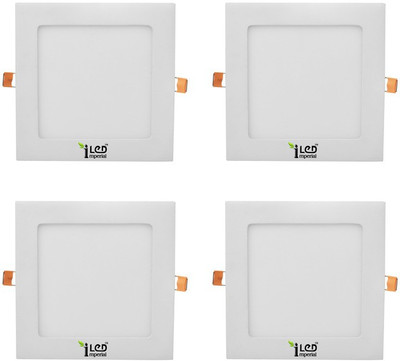 

Imperial 12 Watt LED Panel light (Square, Neutral White,4000-4500k, Combo of 4) Recessed Ceiling Lamp