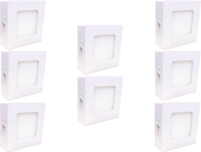 

Bene Bene LED 3w Square Surface Panel Ceiling Light, Color of LED White (Pack of 8 Pcs) Flush Mount Ceiling Lamp