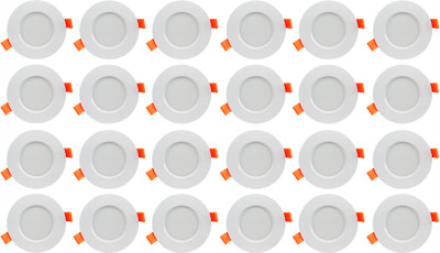 

Bene 6w Round Ceiling Light , Color of LED White (Pack of 24 Pcs) Recessed Ceiling Lamp