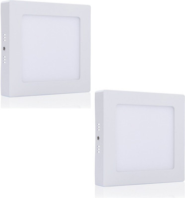 

Bene Bene LED 18w Square Surface Panel Ceiling Light, Color of LED White (Pack of 2 Pcs) Flush Mount Ceiling Lamp