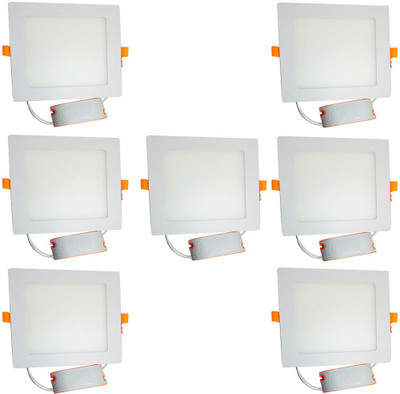 

Glamox 12 watt Led Slim panel light Square white pack of 7 Recessed Ceiling Lamp