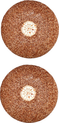 Somil New Design Glass Round Ceiling Lamp Hand Decorative with Coorful Chips & Beads (Set Of Two) Ceiling Light Ceiling Lamp(Brown)