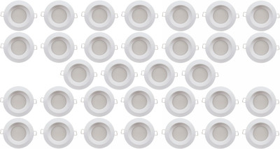 

Bene 6w Round Ceiling Light , Color of LED White (Pack of 32 Pcs) Recessed Ceiling Lamp