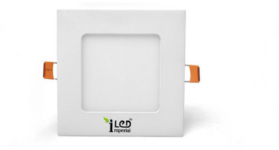 

Imperial 6 Watt LED Panel light (Square, Warm White,3000-3500k) Recessed Ceiling Lamp