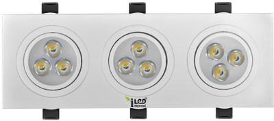 

Imperial 9 Watt Triple Focus Light Mini Recessed Ceiling Lamp