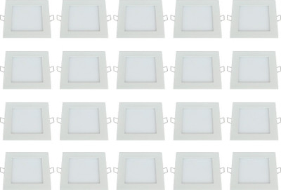 

Bene 12w Square Panel, Color of LED White (Pack of 20 Pcs) Recessed Ceiling Lamp