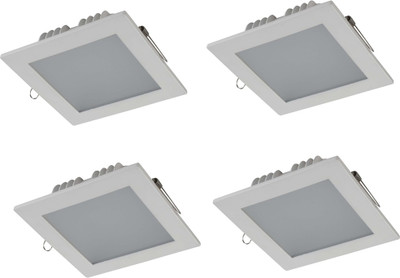 

Regal 3W Square LED White Pack of 4pc Recessed Ceiling Lamp