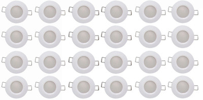 

Bene 3w Round Ceiling Light , Color of LED Warm White (Yellow) (Pack of 24 Pcs) Recessed Ceiling Lamp