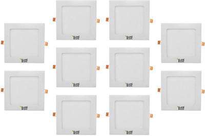 

Imperial 12 Watt LED Panel light (Square, Warm White,3000-3500k, Combo of 10) Recessed Ceiling Lamp