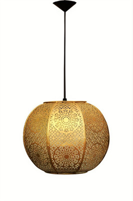 

Logam Gold Zellige Round Morrocan Pendants Ceiling Lamp