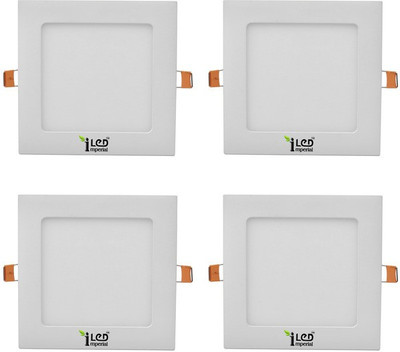 

Imperial 9 Watt LED Panel light (Square, Neutral White,4000-4500k, Combo of 4) Recessed Ceiling Lamp