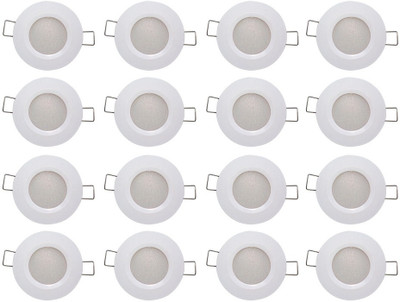 

Bene 3w Round Ceiling Light , Color of LED Warm White (Yellow) (Pack of 16 Pcs) Recessed Ceiling Lamp