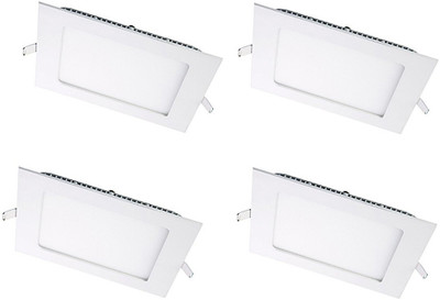 

Celebrex 3W Square White pack of 4pc Recessed Ceiling Lamp