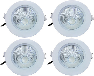 

Bene Bene LED 9w Gleam Round Ceiling Light, Color of LED White (Pack of 4 Pcs) Recessed Ceiling Lamp