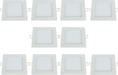 

Bene 18w Square Panel, Color of LED White (Pack of 10 Pcs) Recessed Ceiling Lamp