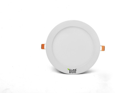 

Imperial 12 Watt LED Panel light (Round, Cool White,6000-6500k) Recessed Ceiling Lamp