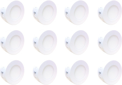 

Bene Bene LED 3w Round Surface Panel Ceiling Light, Color of LED White (Pack of 12 Pcs) Flush Mount Ceiling Lamp