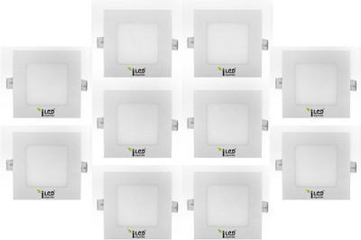 

Imperial 3 Watt LED Panel light (Square, Warm White,3000-3500k, Combo of 10) Recessed Ceiling Lamp