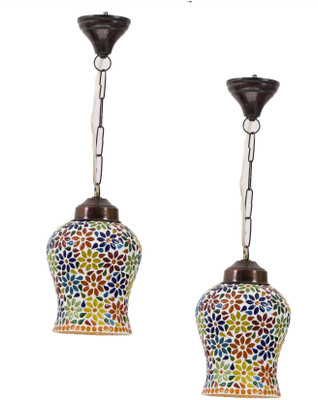 

SMERA rajasthani art Mosaic worked lamp Pendants Ceiling Lamp