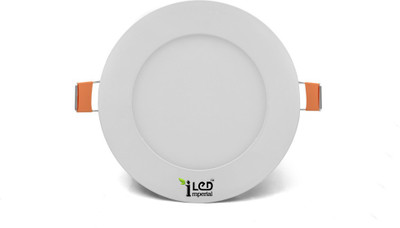 

Imperial 6 Watt LED Panel light (Round, Cool White,6000-6500k) Recessed Ceiling Lamp