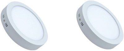 

Brightline 12W Round LED Surface Panel light Pack of 2pc Recessed Ceiling Lamp