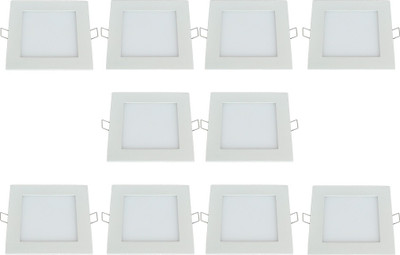

Bene 18w Square Panel, Color of LED Warm White (Pack of 10 Pcs) Recessed Ceiling Lamp