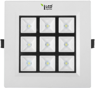 

Imperial 9 Watt Elegant Graphical Hipower Light Recessed Ceiling Lamp