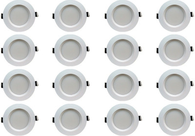 

Bene 5w Round Ceiling Light , Color of LED Green (Pack of 16 Pcs) Recessed Ceiling Lamp