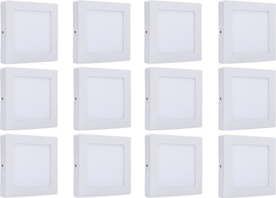 

Bene Bene LED 18w Square Surface Panel Ceiling Light, Color of LED White (Pack of 12 Pcs) Flush Mount Ceiling Lamp