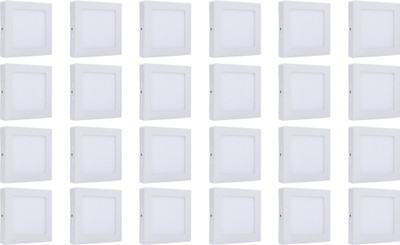 

Bene Bene LED 6w Square Surface Panel Ceiling Light, Color of LED White (Pack of 24 Pcs) Flush Mount Ceiling Lamp