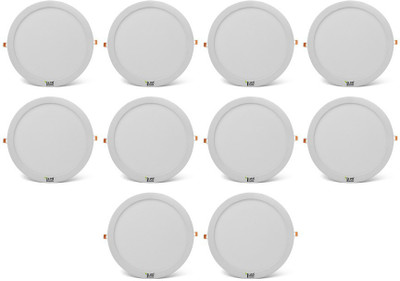 

Imperial 24 Watt LED Panel light (Round, Cool White,6000-6500k, Combo of 10) Recessed Ceiling Lamp