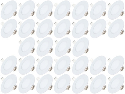 

Bene 3w Round Panel, Color of LED White (Pack of 32 Pcs) Recessed Ceiling Lamp
