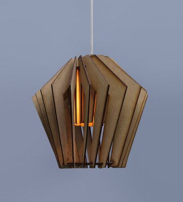 

The Brighter Side Whirlpool natural wood Pendants Ceiling Lamp