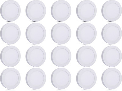 

Bene Bene LED 12w Round Surface Panel Ceiling Light, Color of LED White (Pack of 20 Pcs) Flush Mount Ceiling Lamp