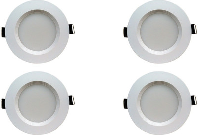 

Bene 5w Round Ceiling Light , Color of LED Warm White (Yellow) (Pack of 4 Pcs) Recessed Ceiling Lamp