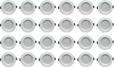 

Bene 5w Round Ceiling Light , Color of LED White (Pack of 24 Pcs) Recessed Ceiling Lamp