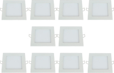 

Bene 12w Square Panel, Color of LED White (Pack of 10 Pcs) Recessed Ceiling Lamp