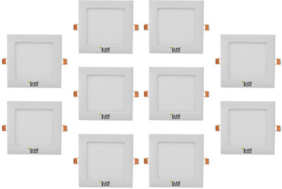

Imperial 9 Watt LED Panel light (Square, Neutral White,4000-4500k, Combo of 10) Recessed Ceiling Lamp