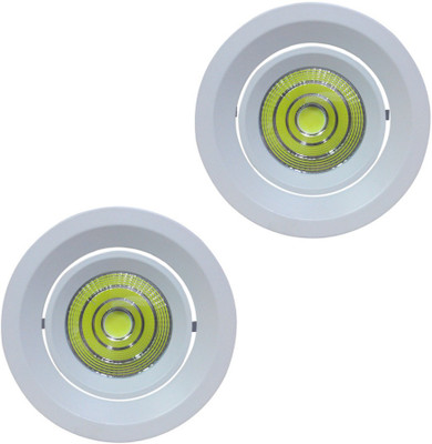 

Bene COB 18w Radiance Recessed Light, Color of LED White (Pack of 2 Pcs) Recessed Ceiling Lamp