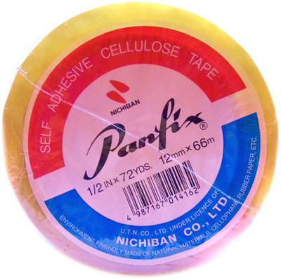 

NICHIBAN SINGLE SIDED HAND HELD CELLULOSE TAPE (Manual)(TRANSPARENT)
