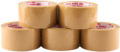 

Vima Single sided Handheld Gum tape (Manual)(Set of 5, Brown)