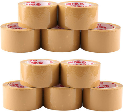 

Vima Single Sided Handheld Gum Tape (Manual)(Set of 10, Brown)