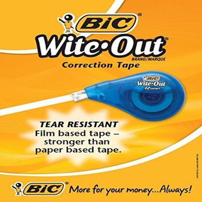 

BIC Single Sided Handheld Correction Tape (Manual)(Clear)
